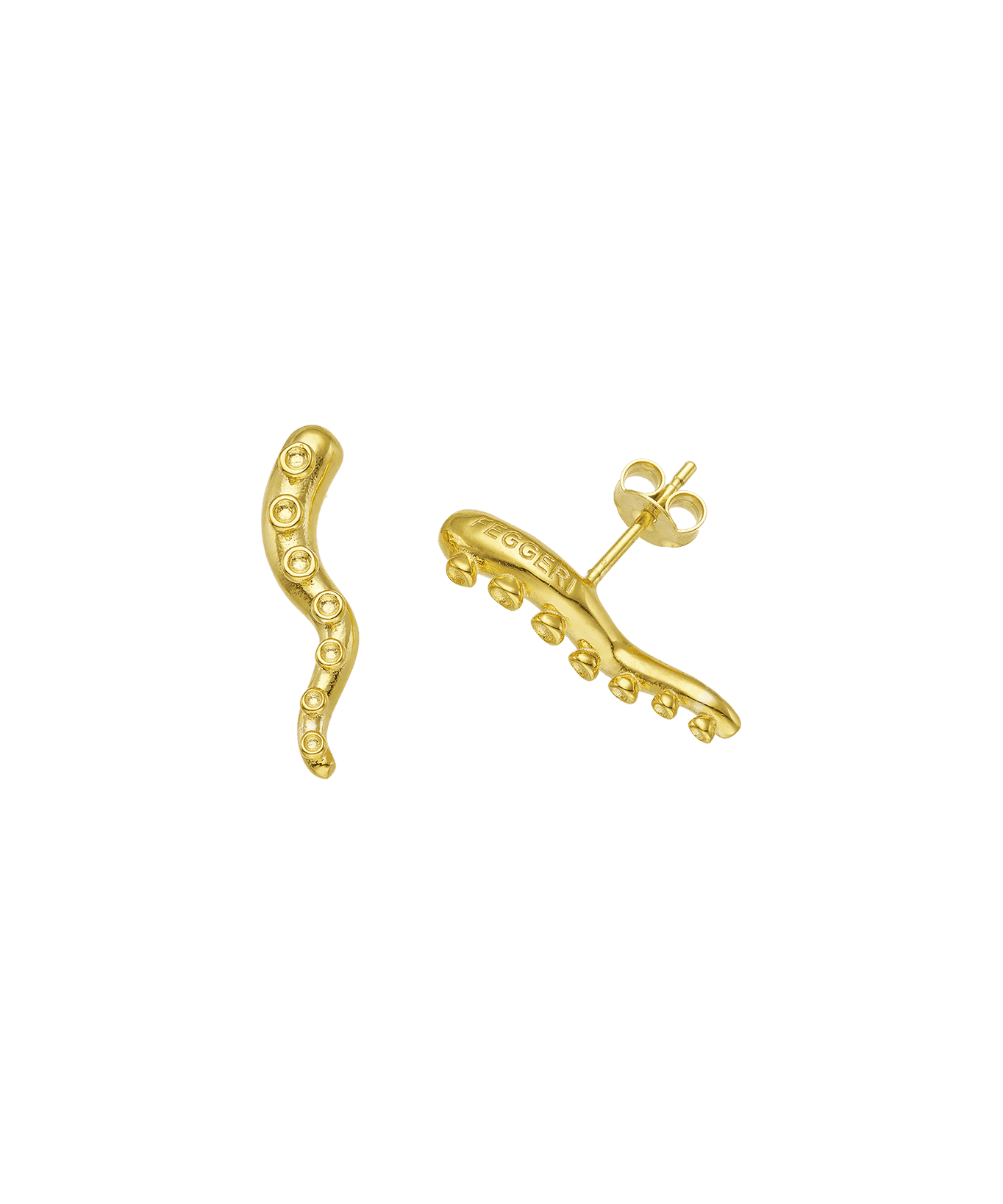 Feggeri-Okto-Wiggle-Textured-Wave-Stud-Earrings-Stacking-Earring-Octopus-Marine-Sealife-Inspired-Jewellery