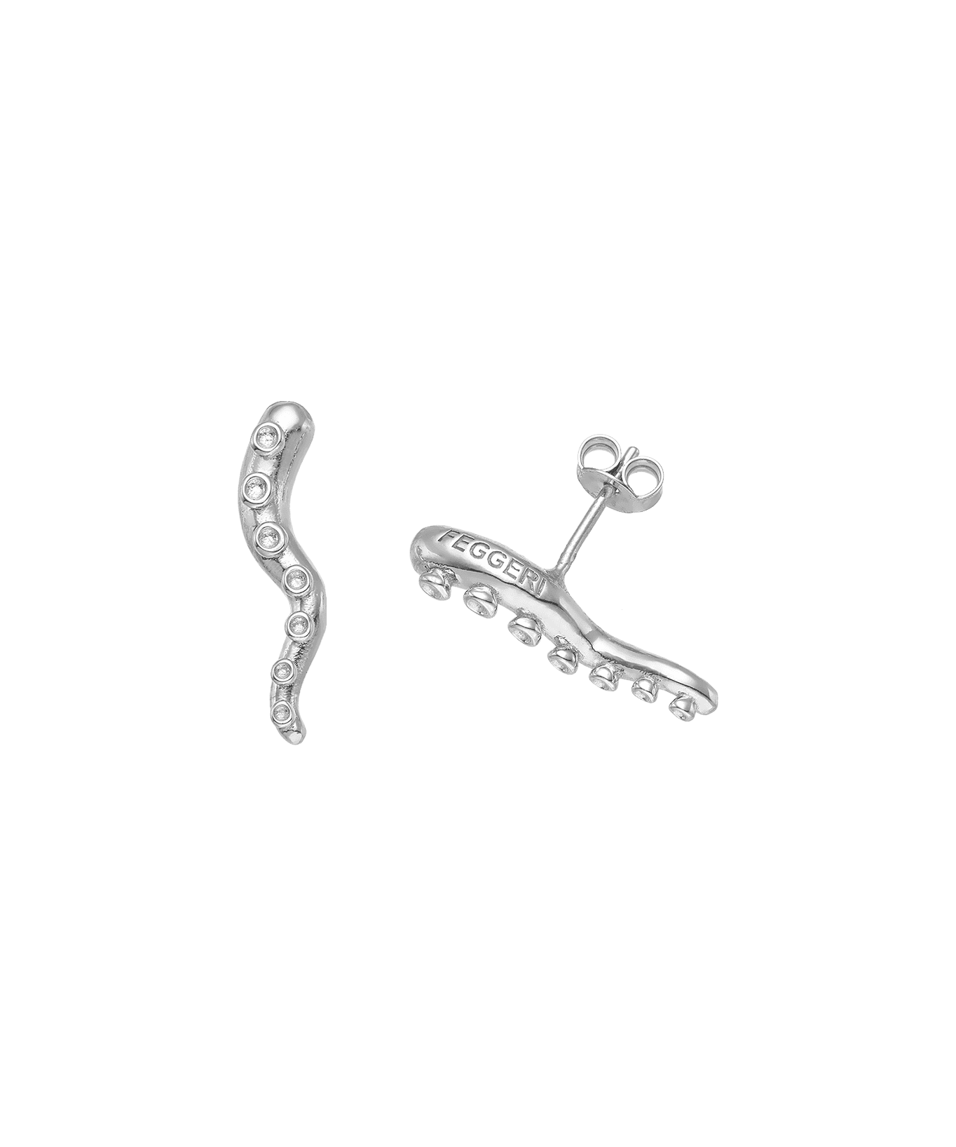 Feggeri-okto-seahorse-marine-inspired-wave-stud-textured-earrings-sterling-silver-ear-stacking