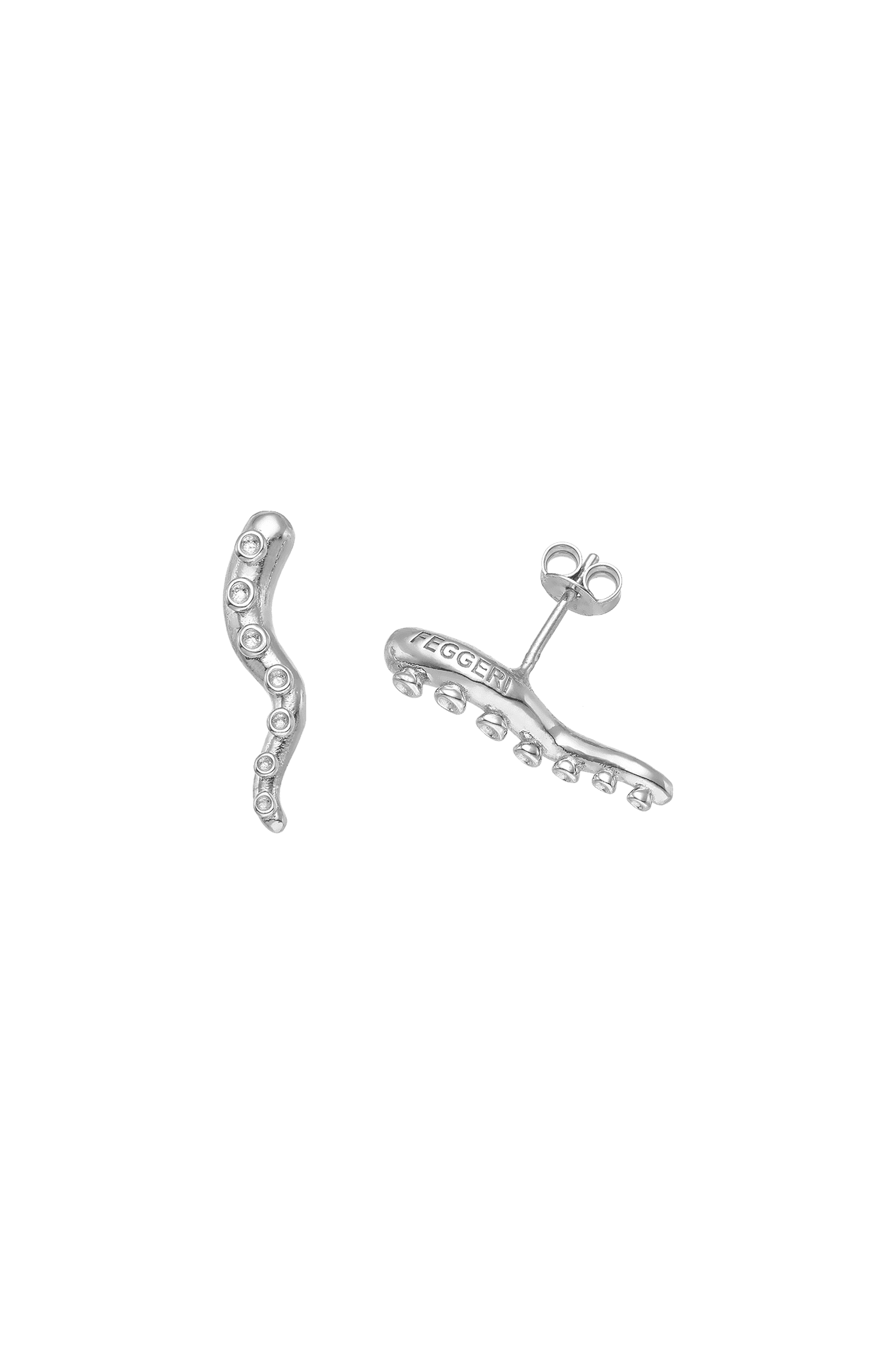 Feggeri-okto-seahorse-marine-inspired-wave-stud-textured-earrings-sterling-silver-ear-stacking