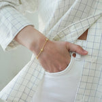 Junk-Jewels-Opal-Starburst-Star-White-Stone-Charm-Chain-Bracelet-Gold-Silver