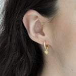 Junk-Jewels-Opal-cubic-zirconia-Diamond-White-Stone-Star-Starburst-Jewelled-Drop-Dangle-Hoop-Earrings-Gold-Silver