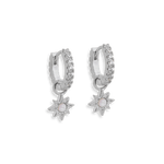 Junk-Jewels-Opal-cubic-zirconia-Diamond-White-Stone-Star-Starburst-Jewelled-Drop-Dangle-Hoop-Earrings-Gold-Silver