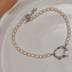 Tilly-Sudbsury-PEARL-Beaded-Bead-OPEN-SHELL-Pendant-Silver-Sterling-CHOKER-Necklace