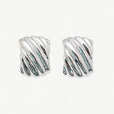 Oversized Wave Stud Earrings