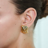 Oversized Wave Stud Earrings