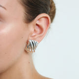 Oversized Wave Stud Earrings