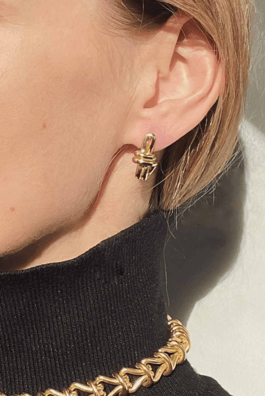 Ruddock-Pablo-Stud-Knot-Earrings-18ct-Gold-Plated
