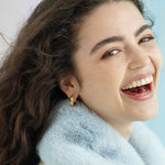 Junk-Jewels-Pastel-Stone-Gemstone-Chunky-Large-Hoop-Earrings-Gold-Diamond-Star