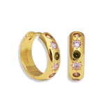 Junk-Jewels-Pastel-Stone-Gemstone-Chunky-Large-Hoop-Earrings-Gold-Diamond-Star
