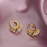 Junk-Jewels-Pastel-Coloured-Gemstone-Stone-Pendant-Drop-Dangle-Oversized-Hoop-Hoops-Earrings-Gold