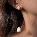 Cherie-Jewels-Pearl-Beaded-Drop-Chain-Flower-Earrings-Weddings-Occasions-Summer-Holiday-Statement-Earrings-Jewellery-Dangle-Bead-Pearls-hydrangea-
