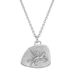 Feggeri-Pegasus-Horse-Pendant-Wings-Antique-Vintage-Emblem-Necklace-Sterling-Silver-Chain-Chunky-Layering