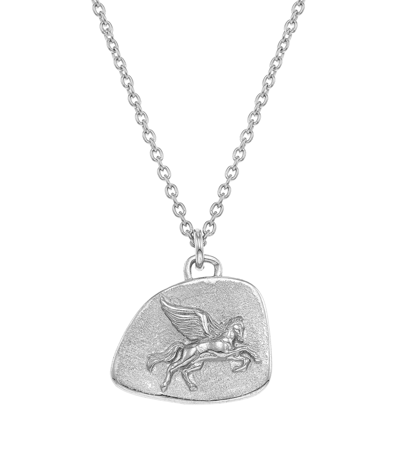 Feggeri-Pegasus-Horse-Pendant-Wings-Antique-Vintage-Emblem-Necklace-Sterling-Silver-Chain-Chunky-Layering