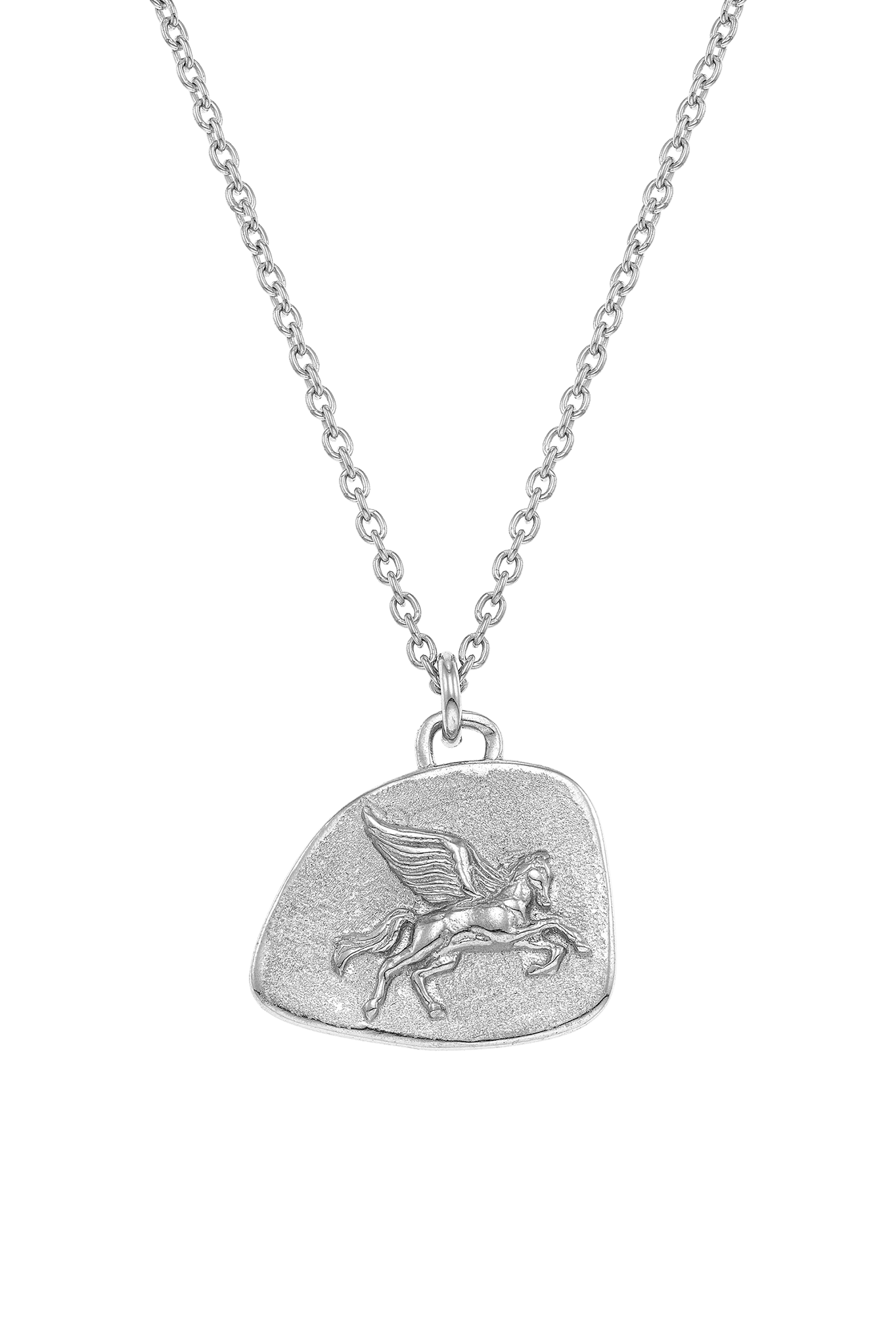 Feggeri-Pegasus-Horse-Pendant-Wings-Antique-Vintage-Emblem-Necklace-Sterling-Silver-Chain-Chunky-Layering