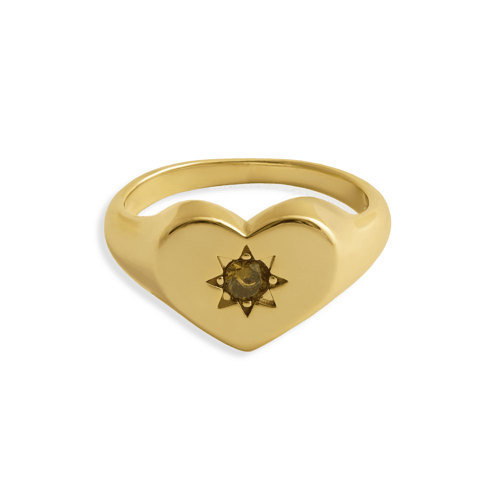 Junk-Jewels-Peridot-Green-Stone-Heart-Signet-Stacking-Ring-Gold-Silver
