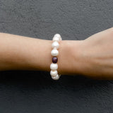 Perla Ivory Freshwater Pearl Bracelet - Golden