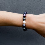 Tory-Long-Chunky-Beaded-Bracelet-Bead-Freshwater-Blue-Pearl-Bracelet-Wedding-Cool-Petrol-Blue-Grey-Black-Boho