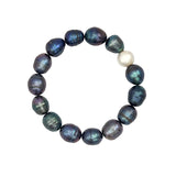 Tory-Long-Chunky-Beaded-Bracelet-Bead-Freshwater-Blue-Pearl-Bracelet-Wedding-Cool-Petrol-Blue-Grey-Black-Boho