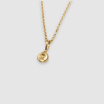 Milly-Maunder-Personalised-Alphabet-Letter-Initial-Single-Pebble-Nugget-Pendant-Chain-Necklace-Gold-Plated-18ct