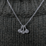 Milly-Maunder-Personalised-Single-Pebble-Nugget-Disc-Pendant-Necklace-Belcher-Chain-Alphabet-Letter-Sterling-Silver