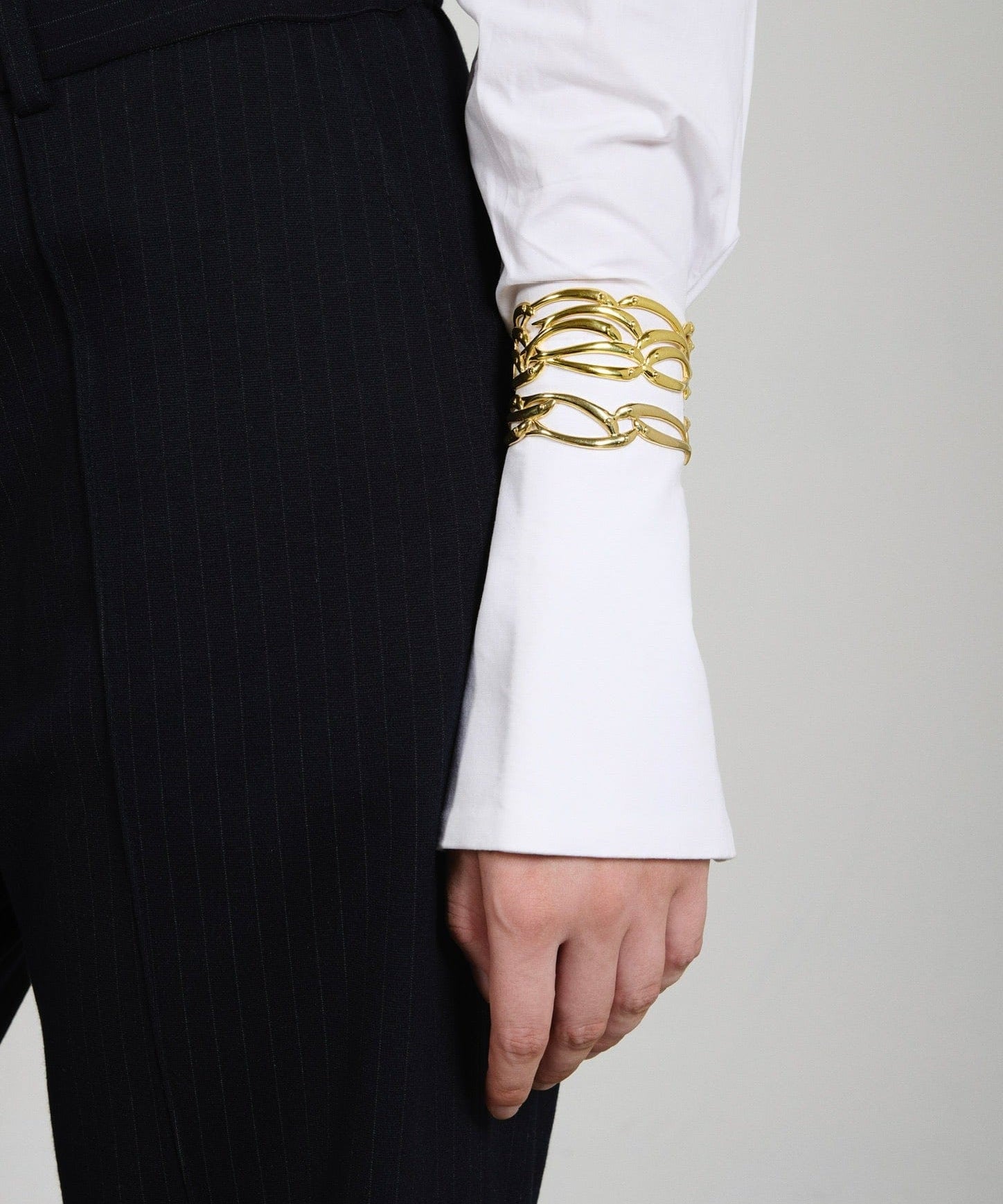Feggeri-Psari-Large-Cuff-Gold-Vermeil-Statement-Oversized-Textured-cutout-Bracelet-Bangle