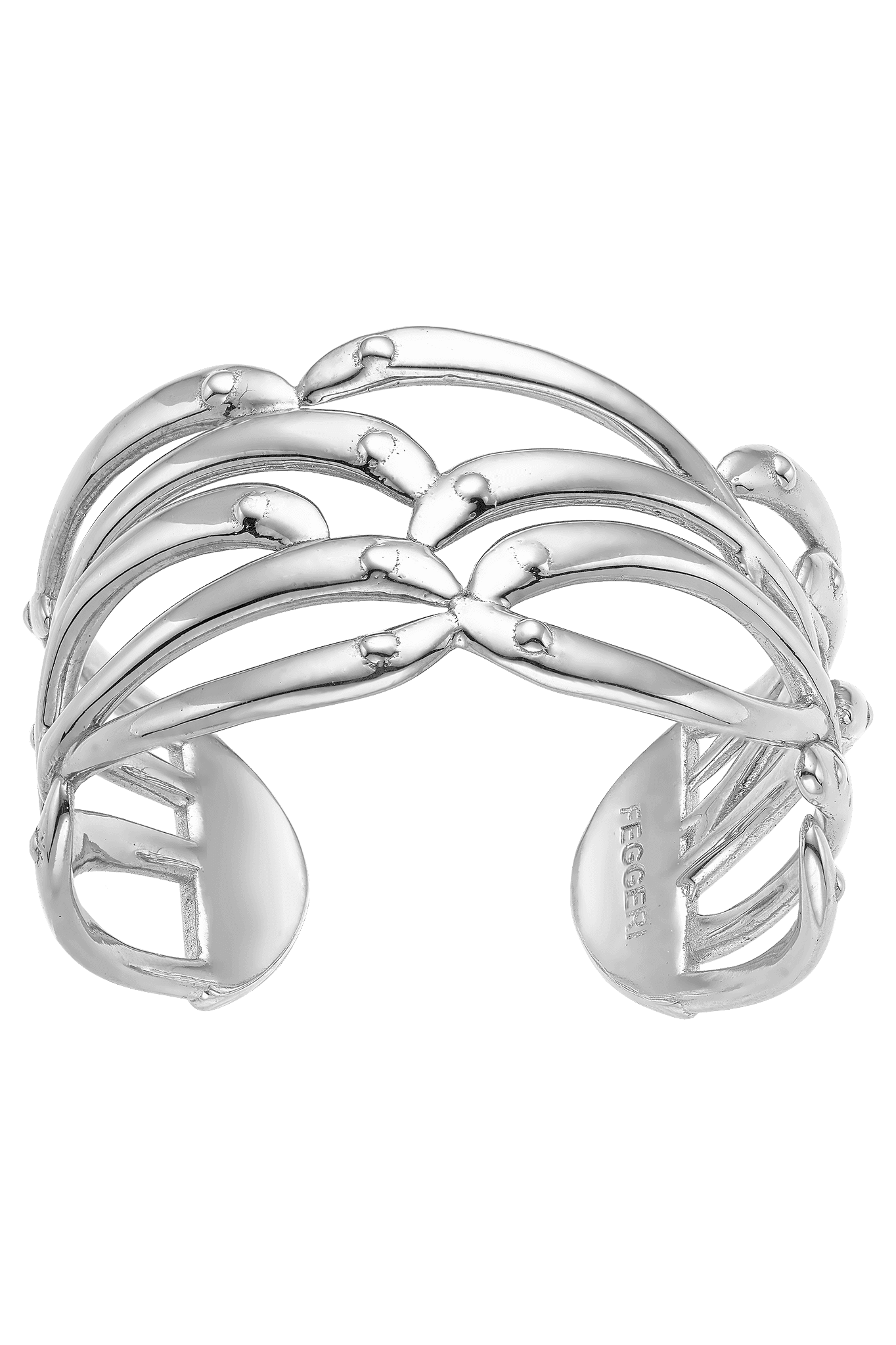 Feggeri-Psari-Large-textured-patterened-cutout-Cuff-statement-oversized-sterling-silver-platinum-plated-bangle-bracelet-coastal-marine-jewellery
