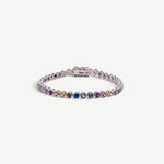 Miss-Cecilia-London-Rainbow-Bubble-Tennis-Bracelet-Multi-Coloured-Diamond-Cubic-Zirconia-Stones-Gemstones-Colourful-Cool-Jewellery-DemiFine-Gold-Plated-Rhodium-Silver-Evening-Party-jewellery-accessories