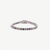Miss-Cecilia-London-Rainbow-Bubble-Tennis-Bracelet-Multi-Coloured-Diamond-Cubic-Zirconia-Stones-Gemstones-Colourful-Cool-Jewellery-DemiFine-Gold-Plated-Rhodium-Silver-Evening-Party-jewellery-accessories