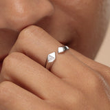 Scream-Pretty-gold-rebel-open-ring-gold-silver-demifine-demi-fine=contemporary-ring-stack-chunky-sculptural-knife-edge-diamond-clear-cubic-zirconia-gemstones-stones-stacking