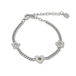 Junk-Jewels-Retro-Gemstone-Charm-Bracelet-Star-Flower-Chain-Heart-Diamond-Gemstone-Gold-Silver