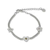 Junk-Jewels-Retro-Gemstone-Charm-Bracelet-Star-Flower-Chain-Heart-Diamond-Gemstone-Gold-Silver
