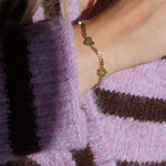 Junk-Jewels-Retro-Gemstone-Charm-Bracelet-Star-Flower-Chain-Heart-Diamond-Gemstone-Gold-Silver