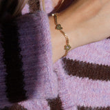 Junk-Jewels-Retro-Gemstone-Charm-Bracelet-Star-Flower-Chain-Heart-Diamond-Gemstone-Gold-Silver