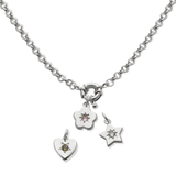 Junk-Jewels-Retro-Multi-Charm-Flower-Start-Heart-Purple-Green-Blue-Gemstone-Stone-Pendant-Chunky-Chain-Necklace-Gold-Silver
