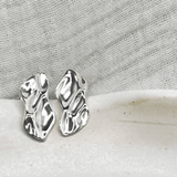 Tilly-Sudsbury-Ripple-Studs-Sterling-Silver-Textured-Fluid-Earrings