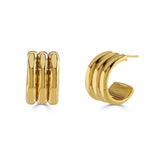 Ruddock-Rizzo-Hoop-Earrings-Three-Layer-Sculptural-Ribbed-Hoops-Butter-Curl-Sterling-Silver-18ct-Gold-Plated-Chunky-Bold-Jewellery