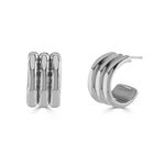 Ruddock-Rizzo-Hoop-Earrings-Three-Layer-Sculptural-Ribbed-Hoops-Butter-Curl-Sterling-Silver-18ct-Gold-Plated-Chunky-Bold-Jewellery