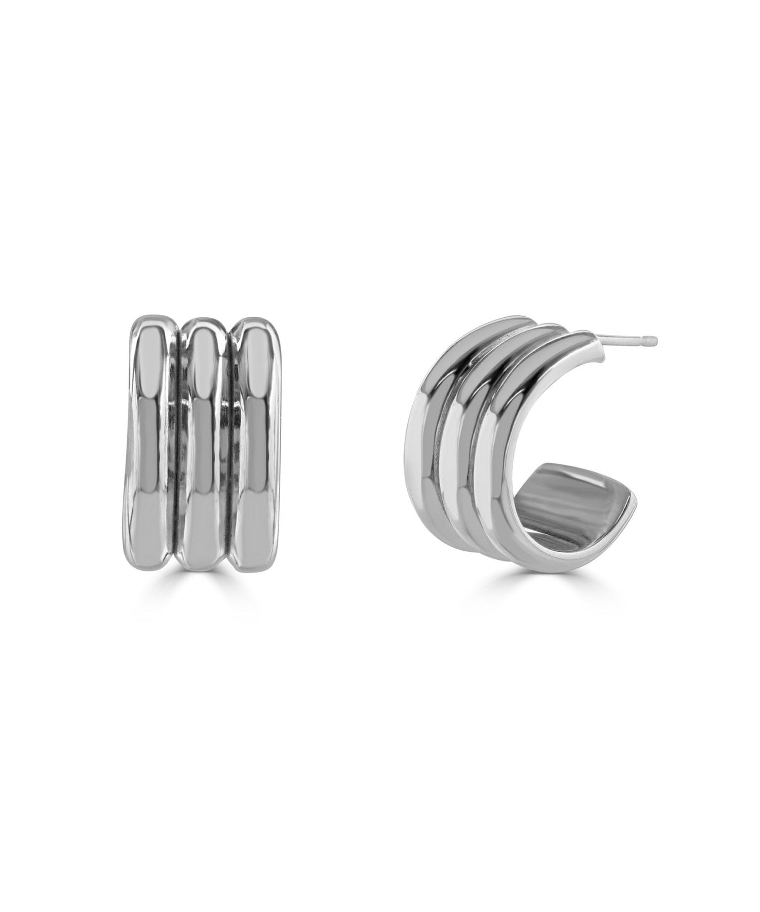 Ruddock-Rizzo-Hoop-Earrings-Three-Layer-Sculptural-Ribbed-Hoops-Butter-Curl-Sterling-Silver-18ct-Gold-Plated-Chunky-Bold-Jewellery