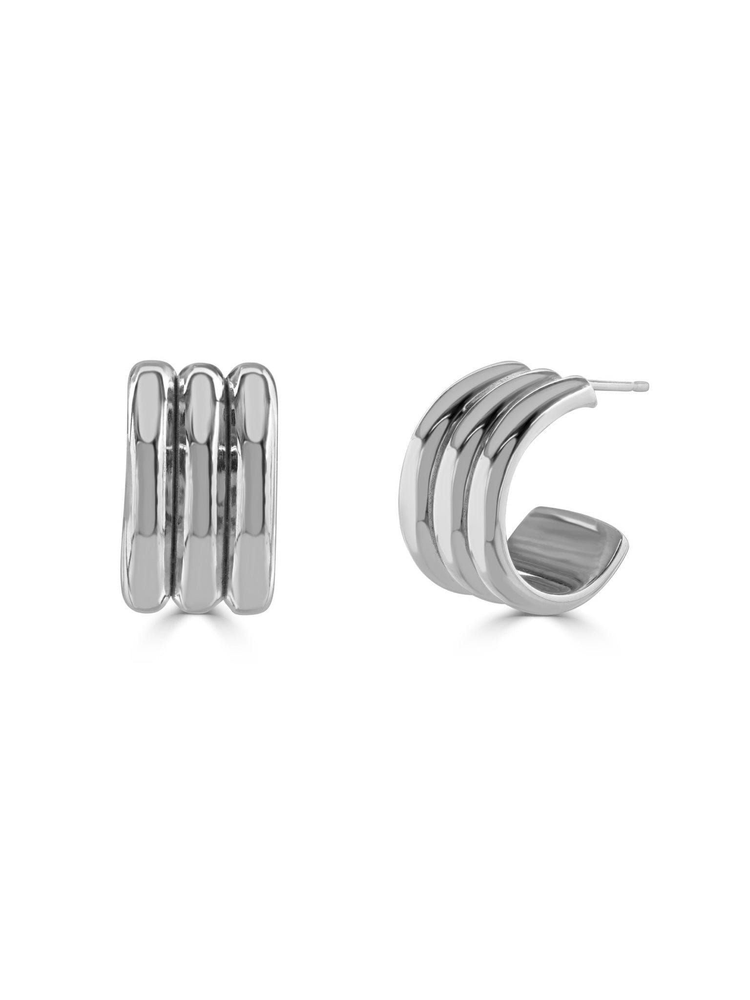 Ruddock-Rizzo-Hoop-Earrings-Three-Layer-Sculptural-Ribbed-Hoops-Butter-Curl-Sterling-Silver-18ct-Gold-Plated-Chunky-Bold-Jewellery