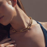 Ruddock-Rollo-Chunky-Oval-Loop-Chain-Statement-Necklace-18ct-Gold-Plated