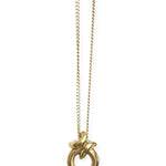 Ruddock-Rollo-Pendant-Circle-Hoop-Necklace-Curb-Chain-Gold-Plated-18ct