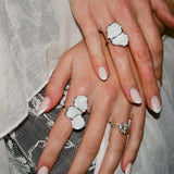 Squeeze-London-Rose-of-Sharon-Flower-Two-Part-Hibiscus-Petal-White-Enamel-Statement-Cocktail-Ring-Double-Ring-Sterling-Silver-Gold-Plated-Floral