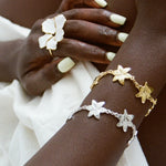 Squeeze-London-Rose-of-Sharon-Flower-Two-Part-Hibiscus-Petal-White-Enamel-Statement-Cocktail-Ring-Double-Ring-Sterling-Silver-Gold-Plated-Floral