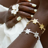 Squeeze-London-Rose-of-Sharon-Flower-Two-Part-Hibiscus-Petal-White-Enamel-Statement-Cocktail-Ring-Double-Ring-Sterling-Silver-Gold-Plated-Floral