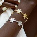 Squeeze-London-Rosella-Dream-Flower-Charm-Bracelet-Gold-Vermeil-Sterling-Silver