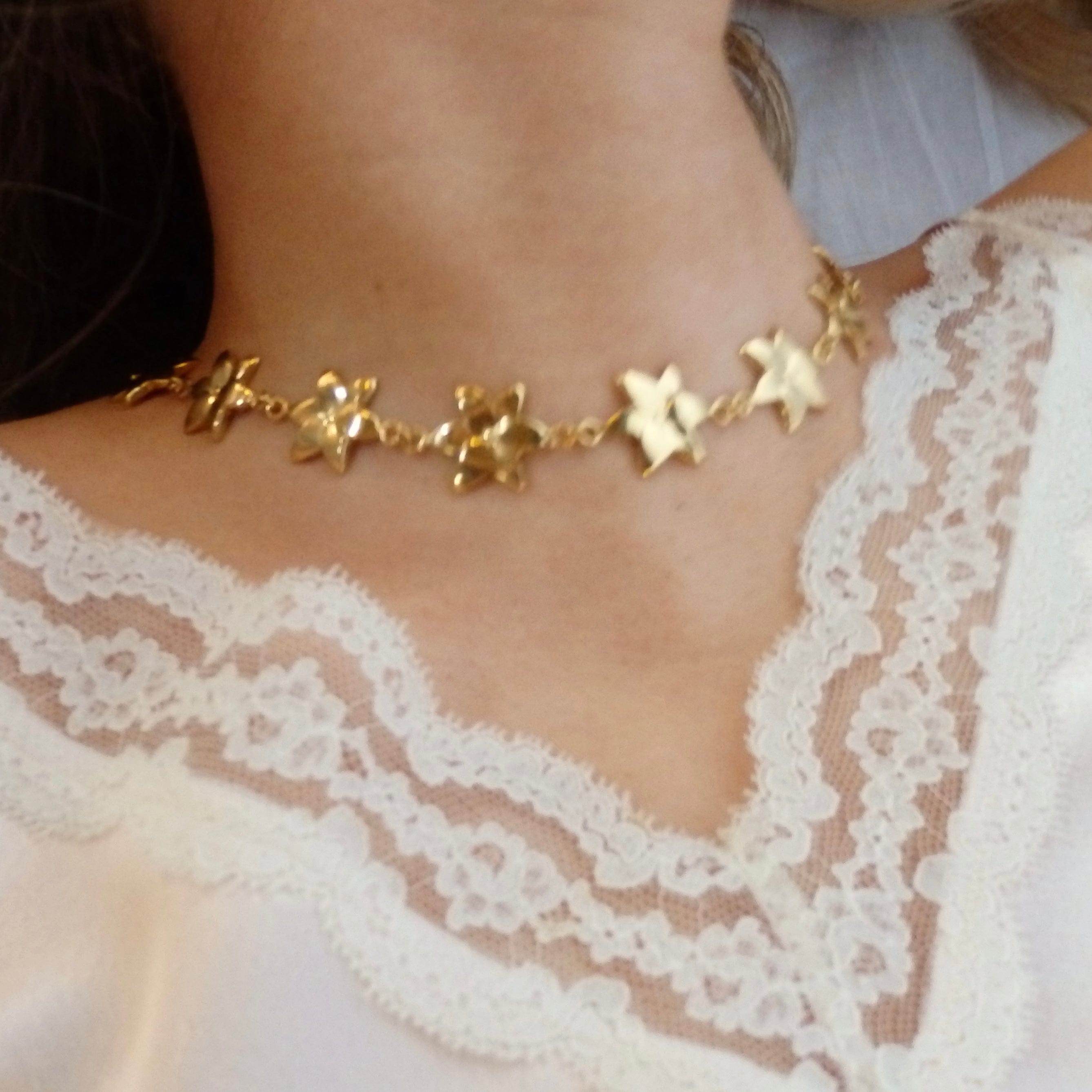 Squeeze-London-Rosella-Dream-Flower-Charm-Necklace-Chunky-Statement-Gold-Vermeil-Sterling-Silver