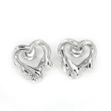 Tilly-Sudsbury-Sad-Girl-Studs-Molten-Heart-Earrings-Sterling-Silver