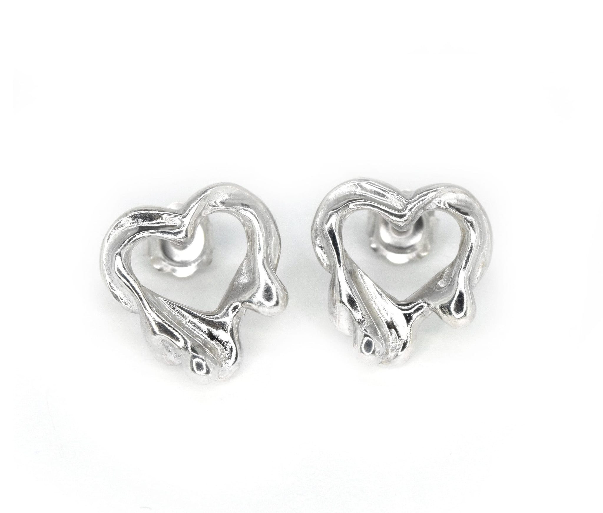 Tilly-Sudsbury-Sad-Girl-Studs-Molten-Heart-Earrings-Sterling-Silver