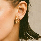 Sad Girl Studs - Golden