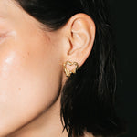 Sad Girl Studs - Golden